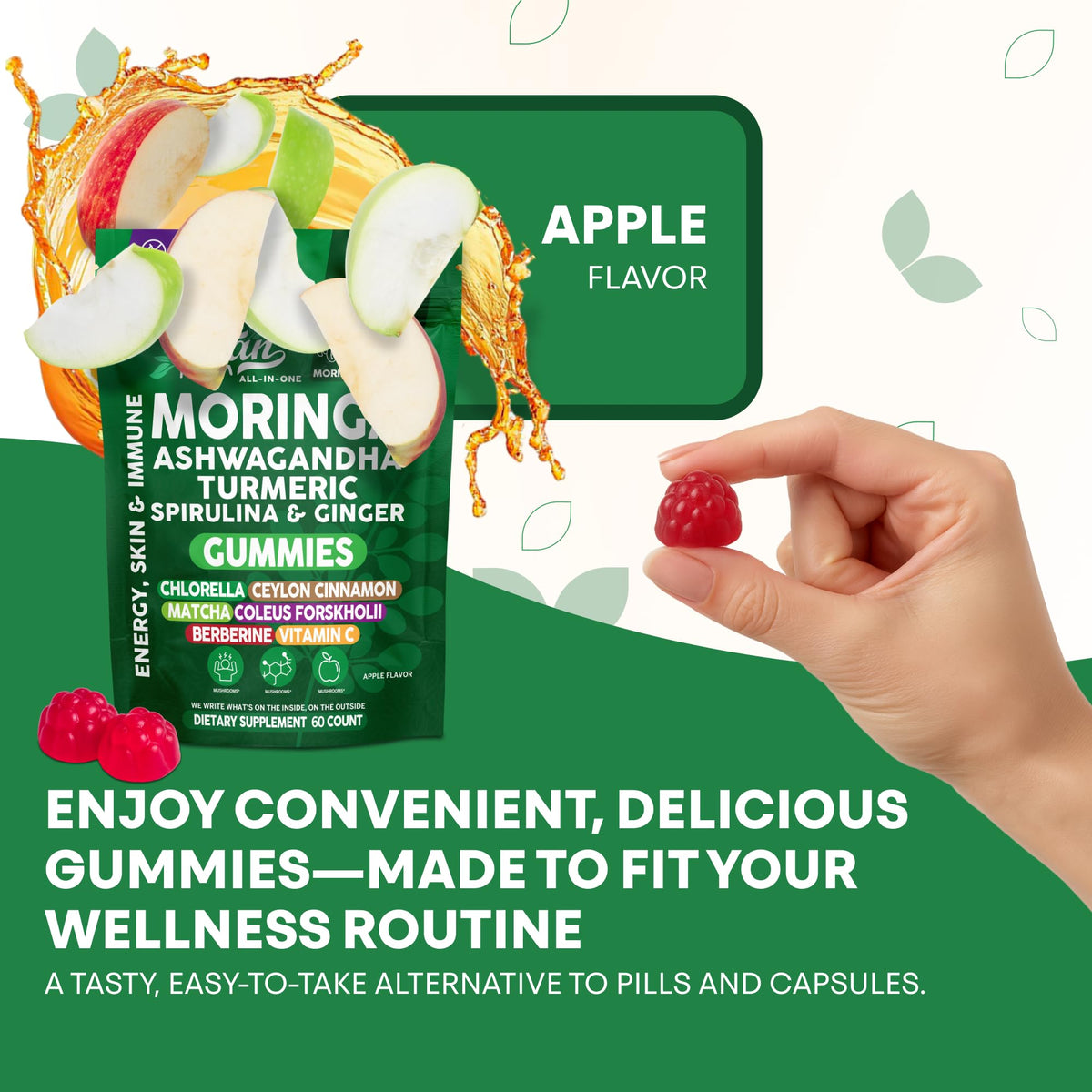 Clean Nutraceuticals Gummies Moringa 222g - gummies sur table