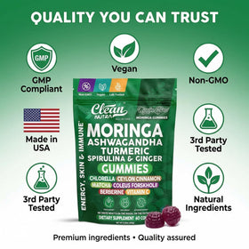 Clean Nutraceuticals Gummies Moringa 222g - photo d'ambiance
