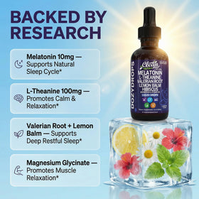 Clean Nutraceuticals Mélatonine 10mg 120mL gouttes en action