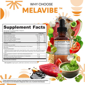 Clean Nutraceuticals MelaVibe gouttes bronzantes 4 Fl Oz arrière