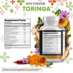 Clean Nutraceuticals Moringa Curcuma affichage des ingrédients