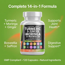 Clean Nutraceuticals Moringa Curcuma capsules ouvertes
