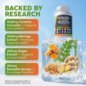 Clean Nutraceuticals Moringa Curcuma profil de la boîte