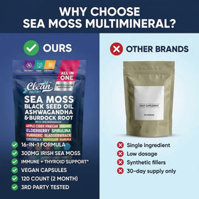 Clean Nutraceuticals MultiMinéraux, mise en scène avec des fruits et des légumes