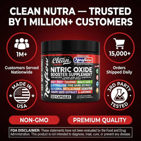 Clean Nutraceuticals NosFlow 150g avec informations nutritionnelles