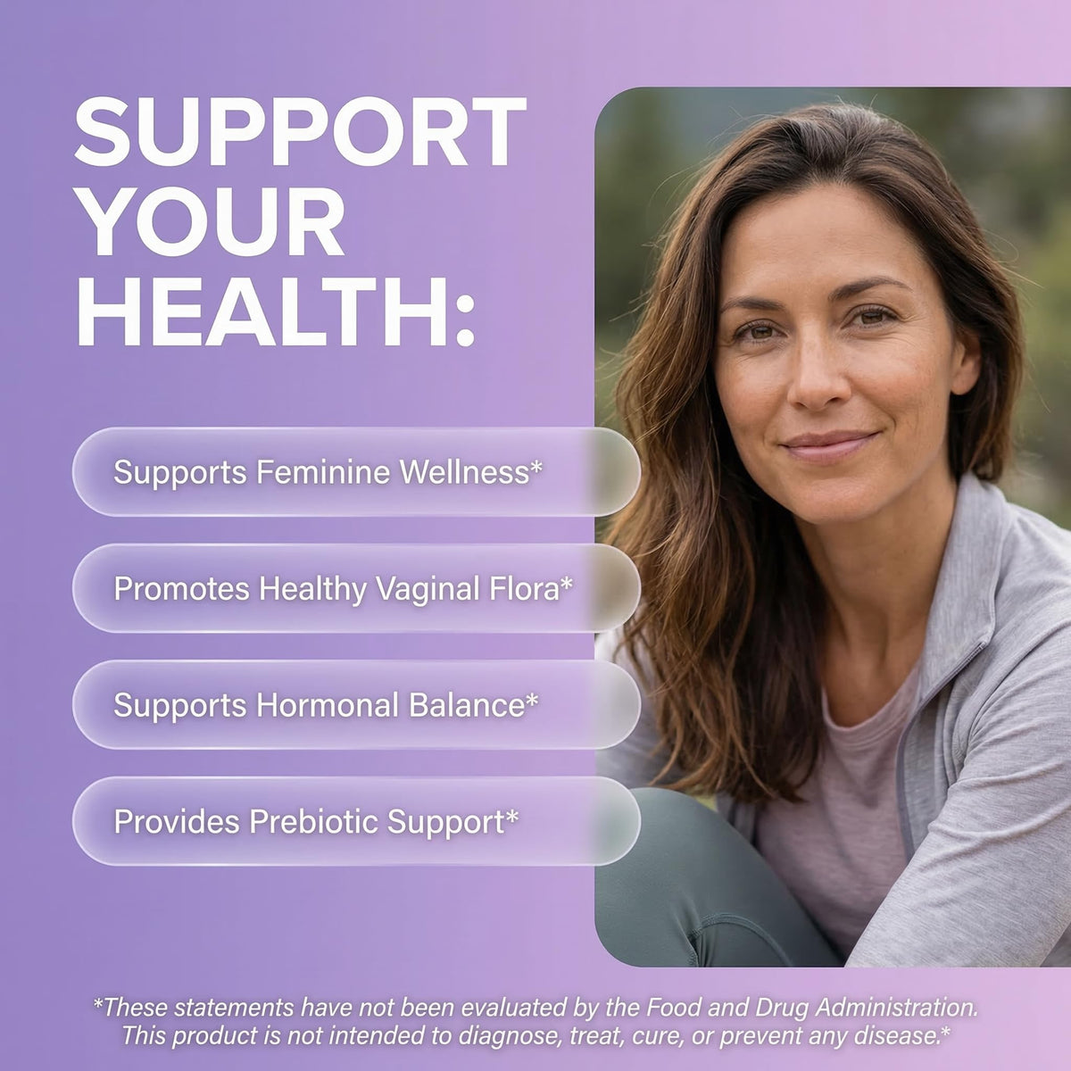 Clean Nutraceuticals Probiotiques pour femmes gouttes, étiquette détaillée