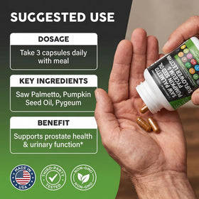 Clean Nutraceuticals Prostate Defend capsules en gros plan