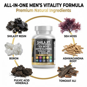 Clean Nutraceuticals Shilajit complément alimentaire capsules ouvertes