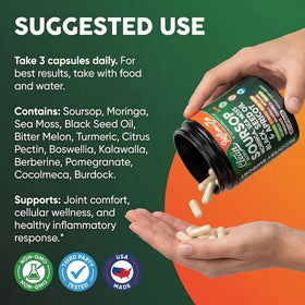 Clean Nutraceuticals Soursop 90 capsules emballage arrière