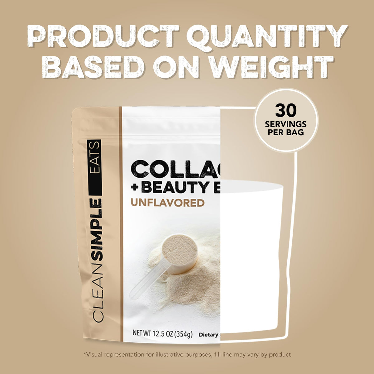 Clean Simple Eats Collagen + Beauty Blend nutritional information