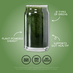 Clean Simple Eats Super Greens Poudre 308g emballage arrière