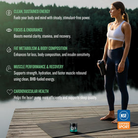 CleanForm Nutrition goBHB® Poudre d'Énergie Propre 259g en préparation de shake