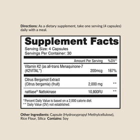 CleanForm Nutrition Pure Blood côté de l'emballage