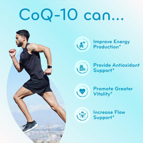 Clear Formulas CoQ10 200mg bottle with label