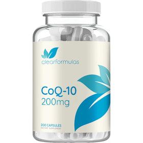 Clear Formulas CoQ10 200mg capsules vue de face