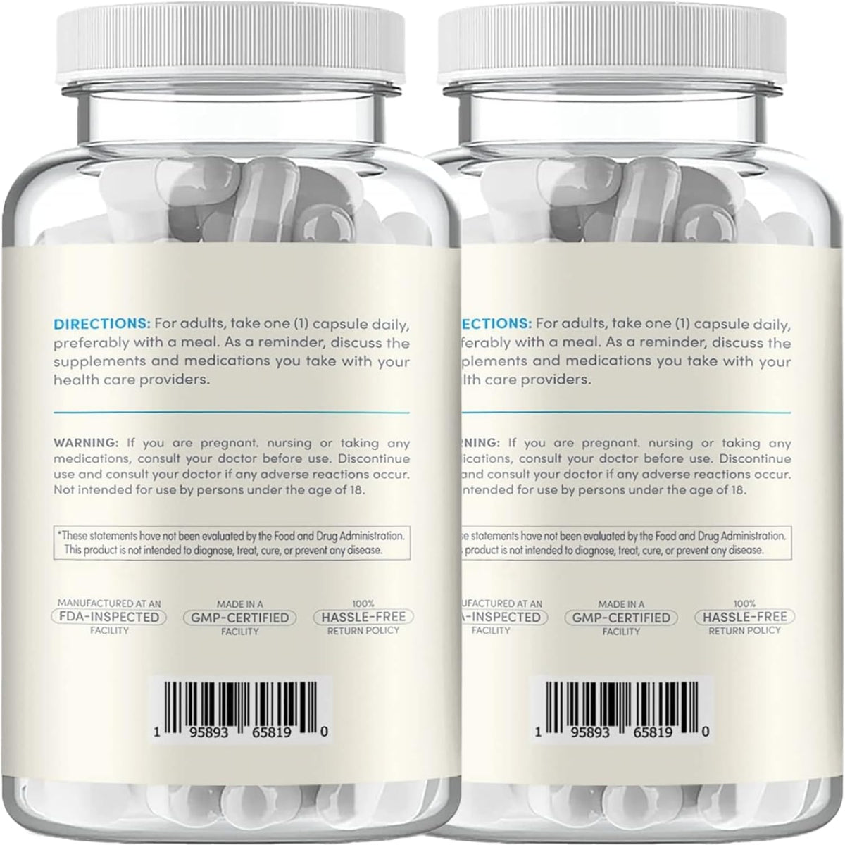 Clear Formulas CoQ10 200mg packaging side view