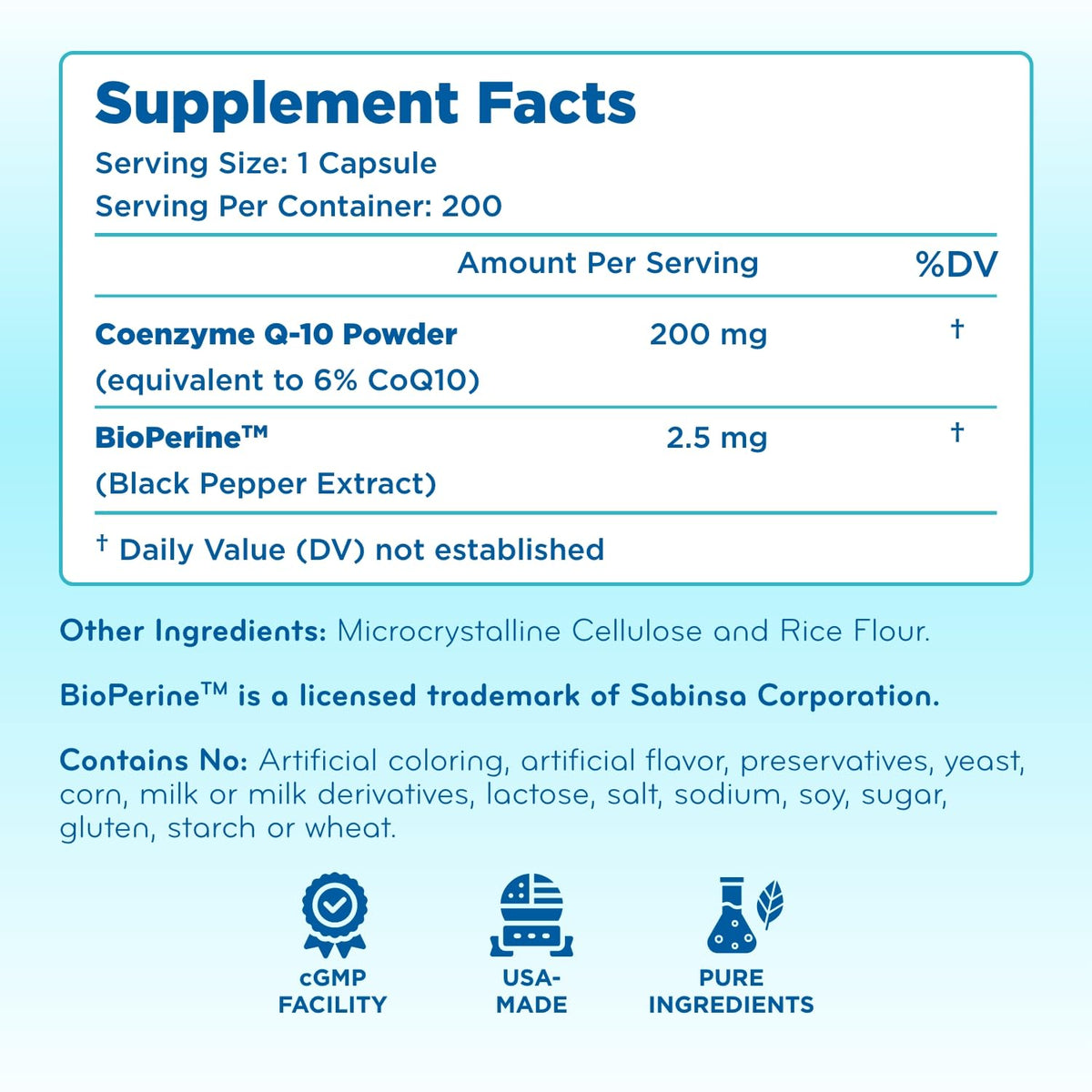 Clear Formulas CoQ10 200mg - présentation du produit