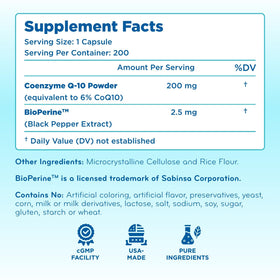 Clear Formulas CoQ10 200mg - présentation du produit
