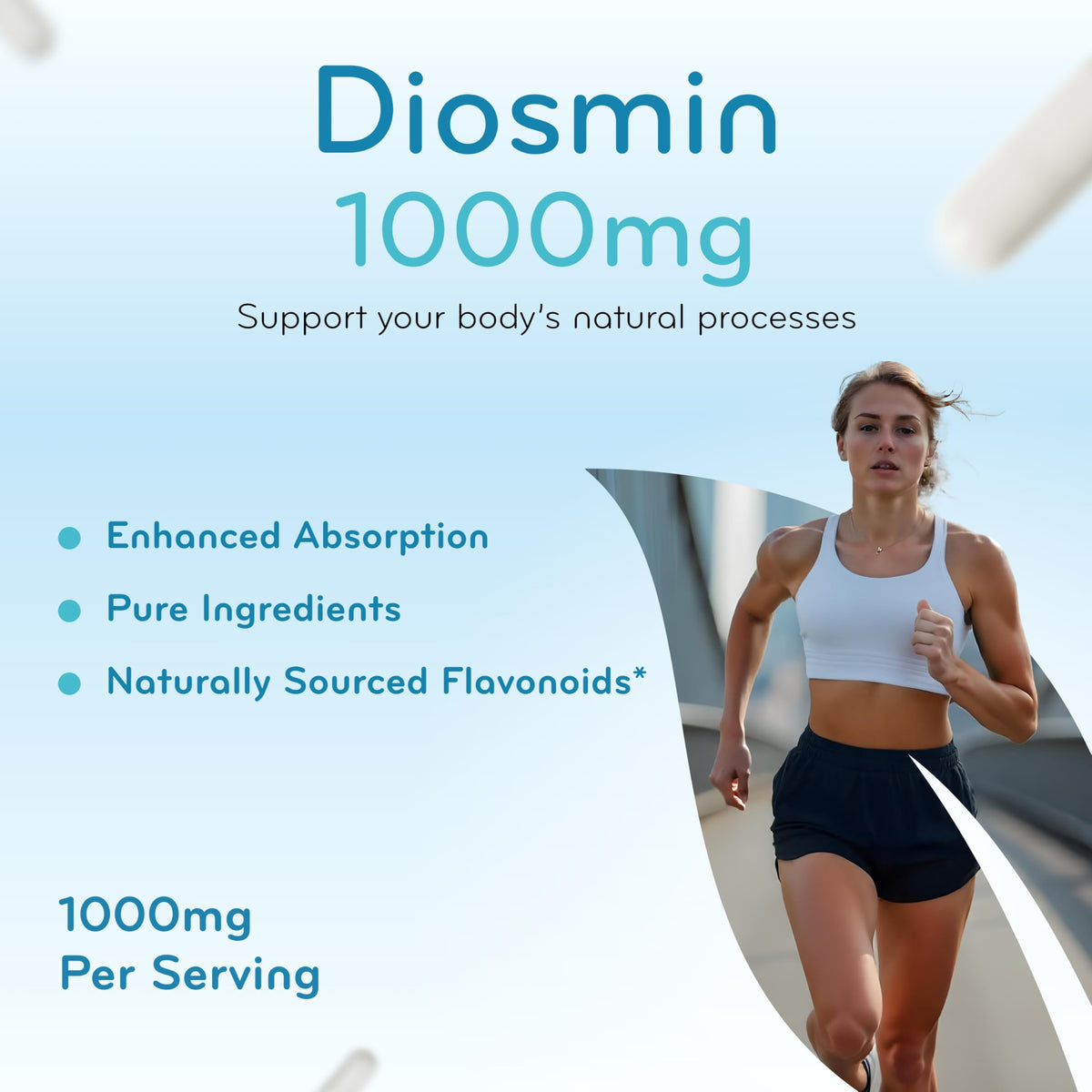 Clear Formulas Diosmin 1000mg complément circulation étiquette