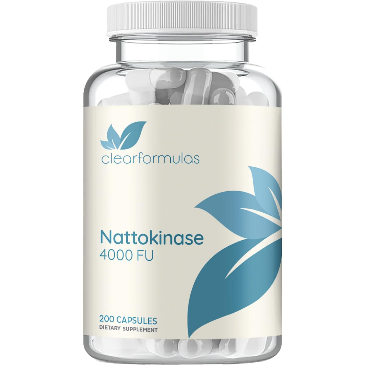 Clear Formulas Nattokinase 4000 FU complément alimentaire, vue de face