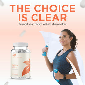 Clear Formulas SAM-e 400mg Complément Alimentaire Vegan, étiquette
