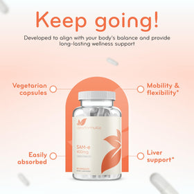 Clear Formulas SAM-e 400mg, ingrédients listés sur l'emballage
