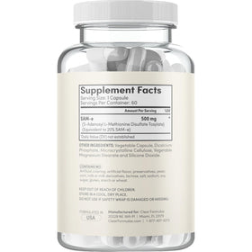 Clear Formulas SAM-e 500mg présentation sur un comptoir