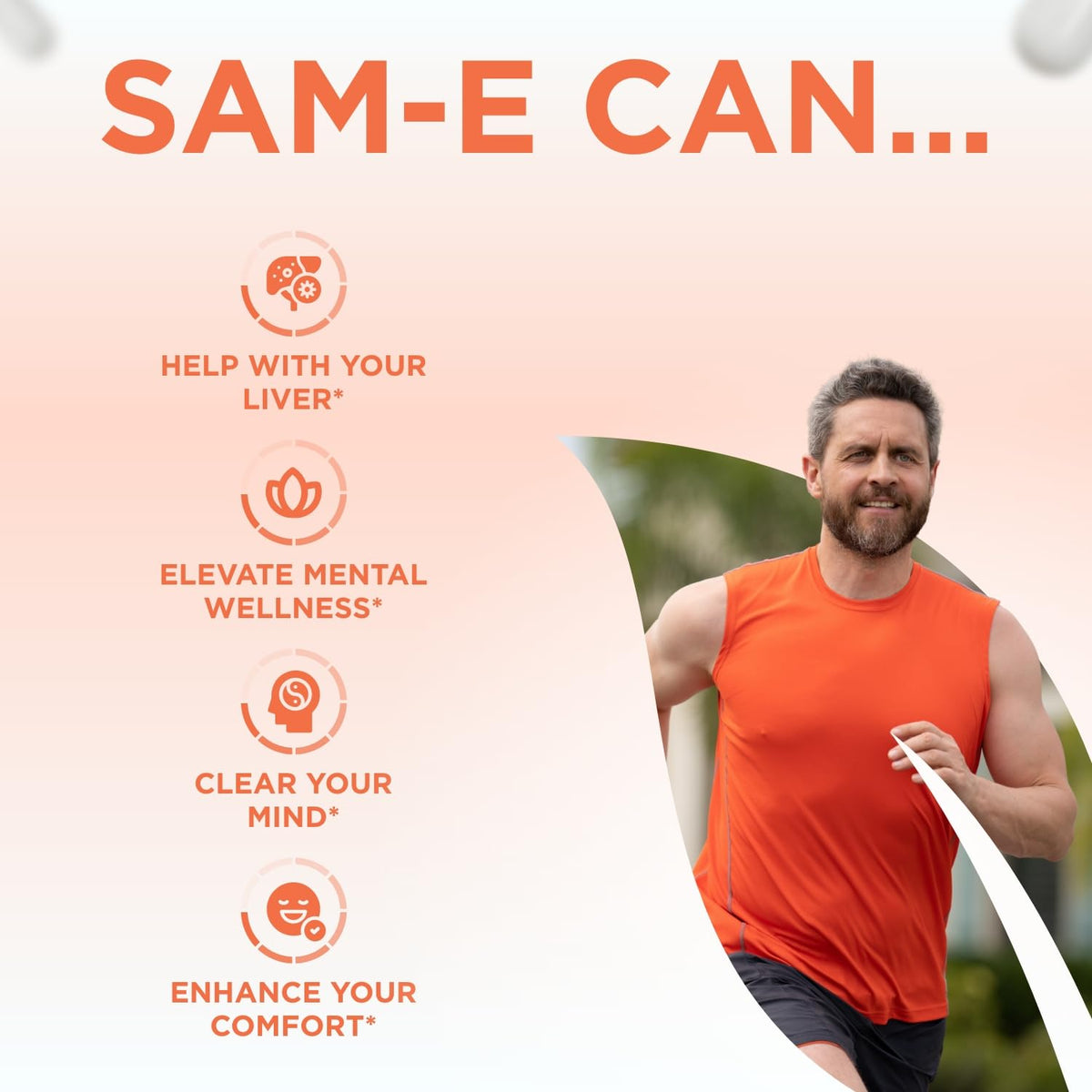 Clear Formulas SAM-e 500mg prise de vue en lifestyle