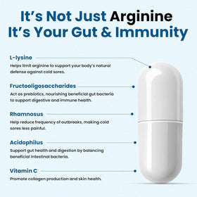 Clear Probiotics L-Lysine 3 Mois capsules ouvertes