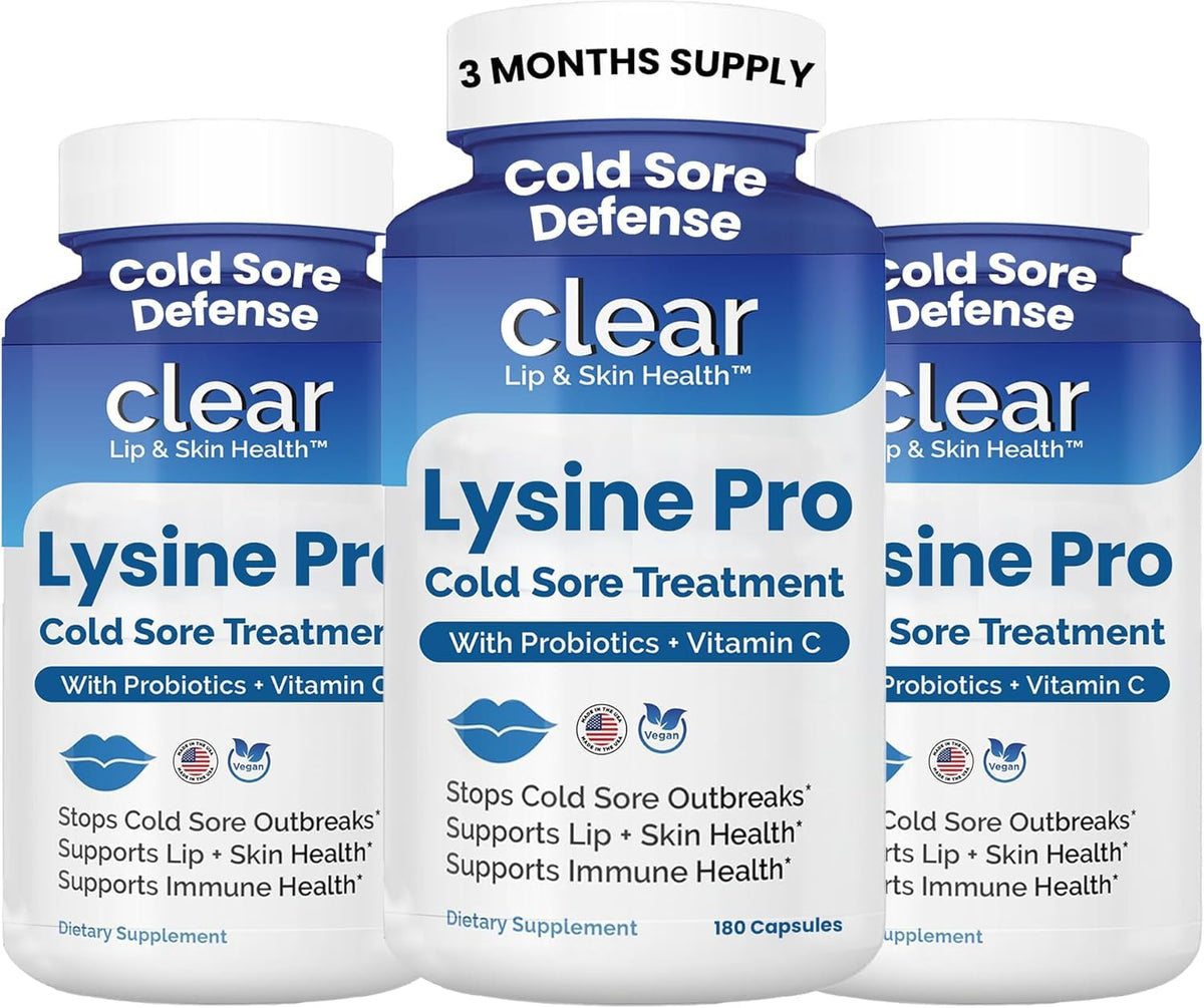 Clear Probiotics L-Lysine 3 Mois capsules vue de face