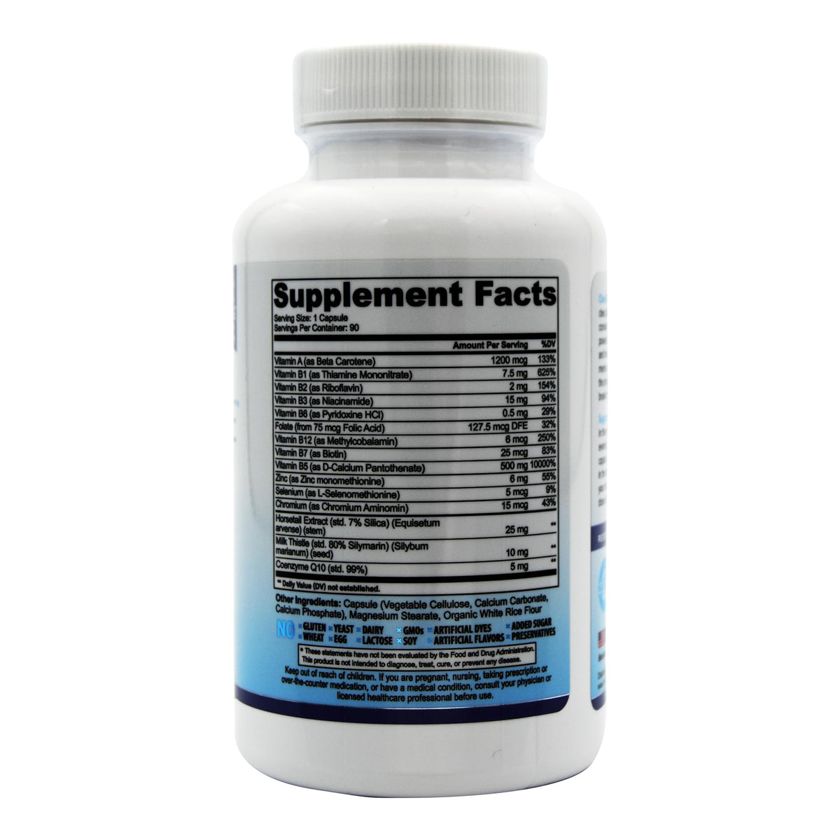 ClearZine Complément Alimentaire Anti-Acné 90 Capsules avec main
