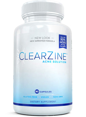ClearZine Complément Alimentaire Anti-Acné 90 Capsules vue avant