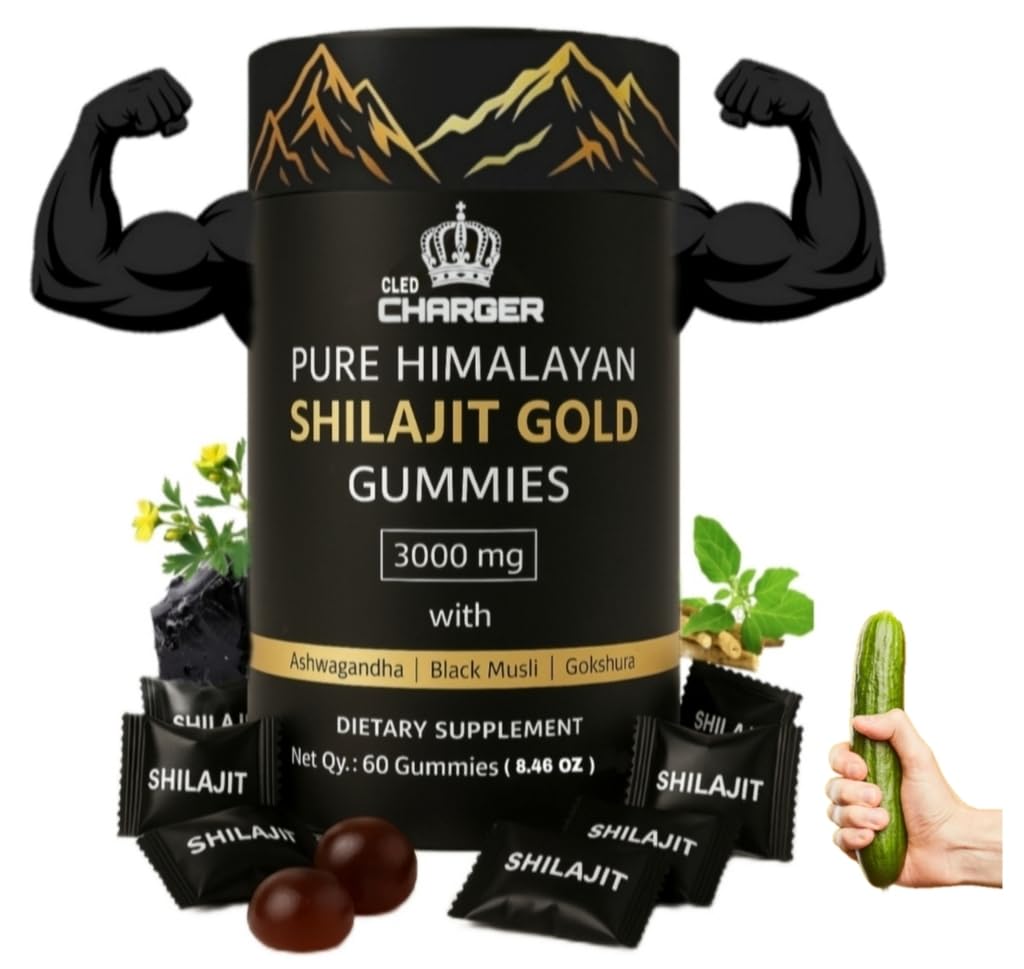 Cled Charger Gummies Shilajit 3000mg en pot de 60 gummies