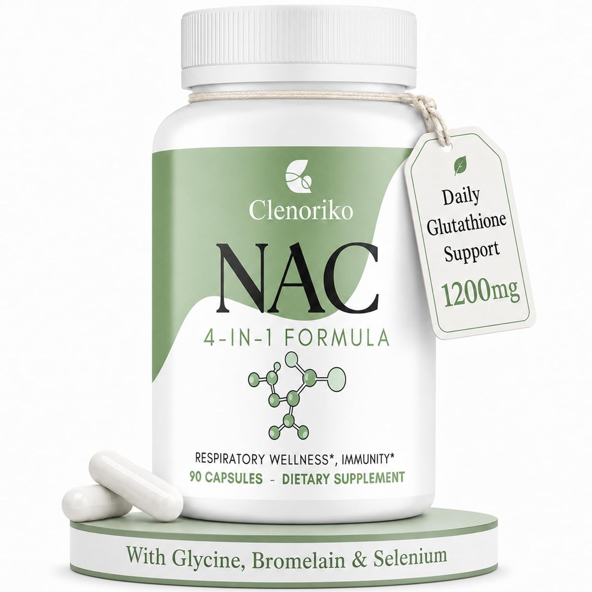 Clenoriko NAC 1200mg complément alimentaire boîte vue avant