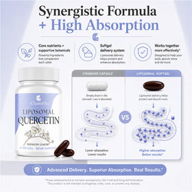 Clenoriko Quercetin Complex 1000mg 60 gélules molles sur table