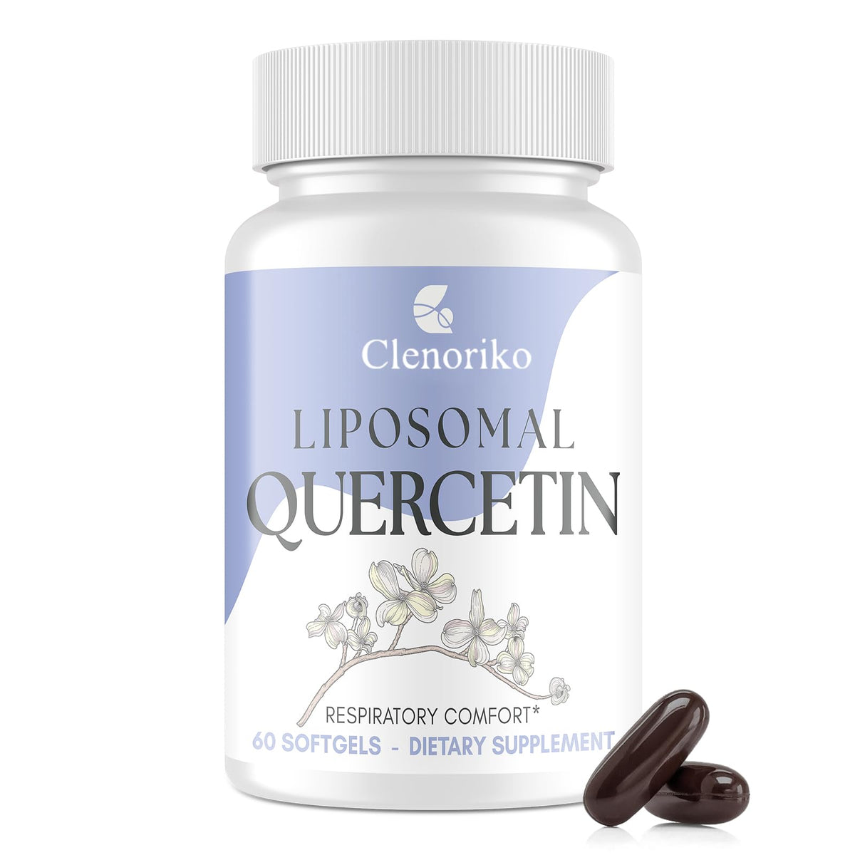 Clenoriko Quercetin Complex 1000mg 60 gélules molles vue de face