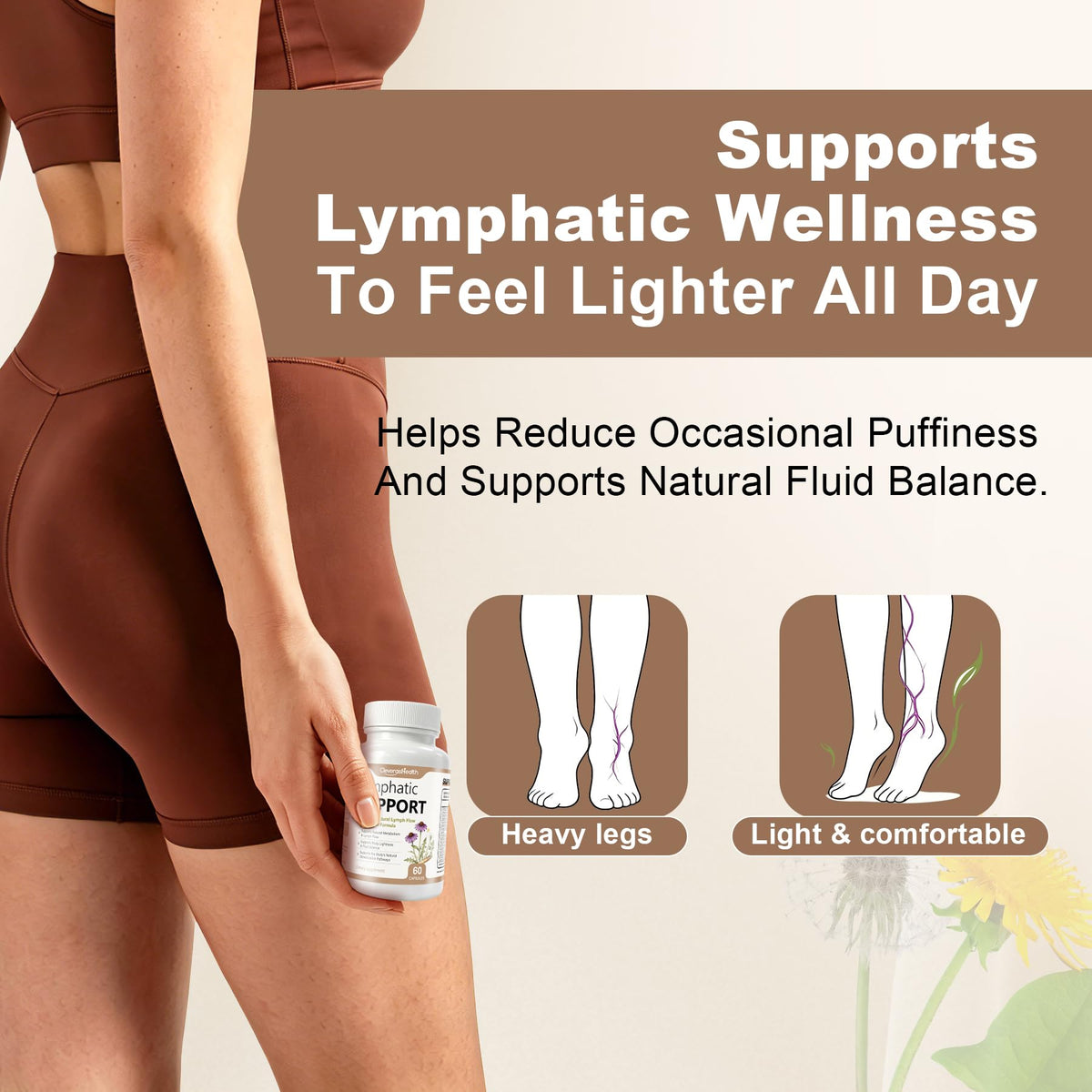 CleverasHealth Drainage Lymphatique avec étiquette visible