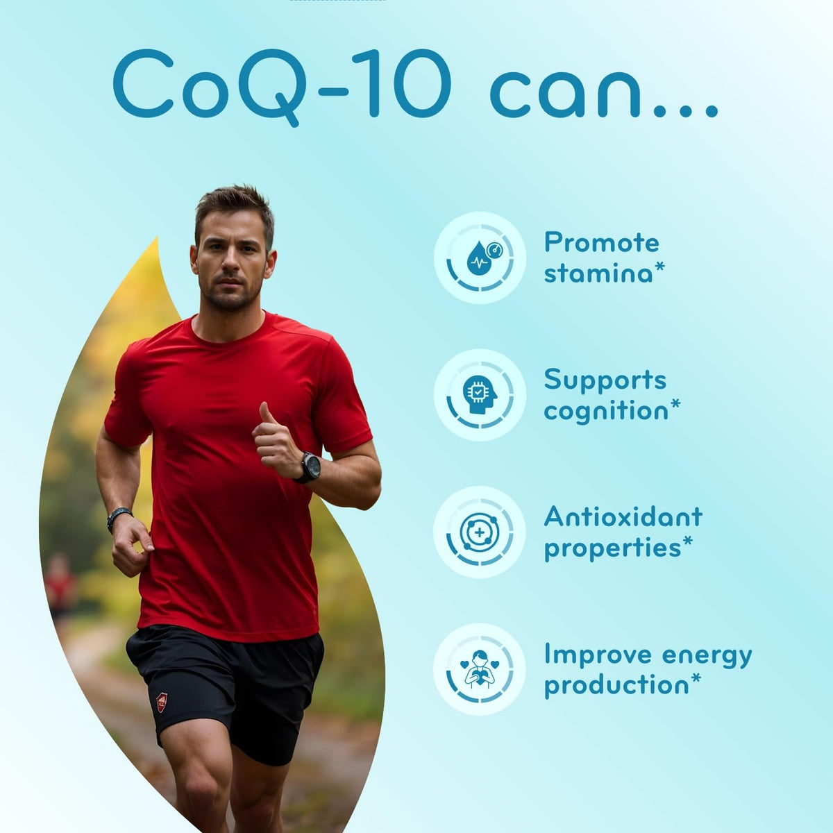 Close-up des capsules de CoQ10 Clear Formulas