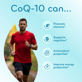 Close-up des capsules de CoQ10 Clear Formulas