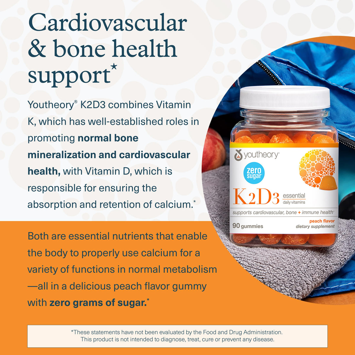 Close-up des capsules Youtheory K2D3
