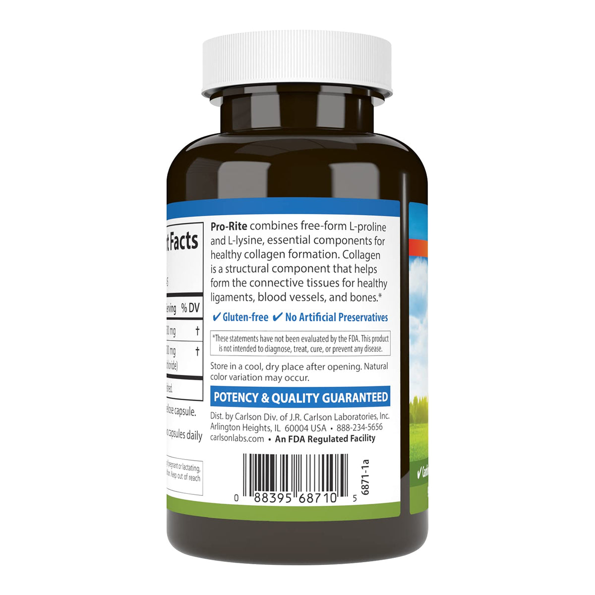 Close-up of Carlson Pro-Rite capsules