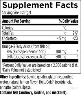 Close-up of Designs for Health OmegAvail Ultra DHA softgel