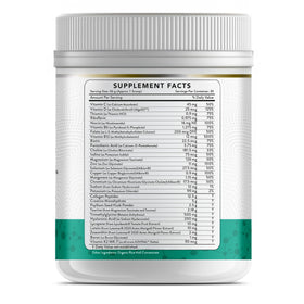 Close-up of Dr Brad Stanfield multivitamin ingredients list