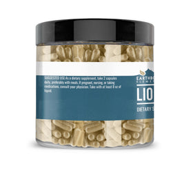 Close-up of Earthborn Elements Lion’s Mane capsules