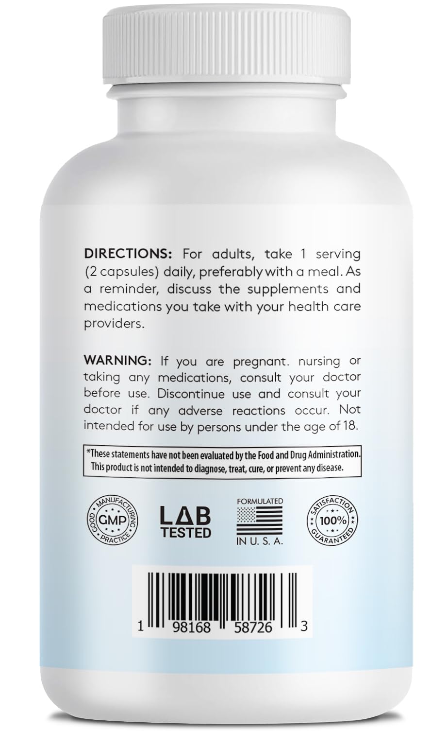 Close-up of Infusions International CoQ10 capsules showing size and detail