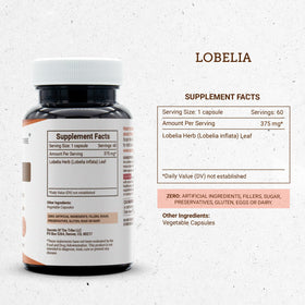 Close-up of Secrets of the Tribe Lobelia capsules