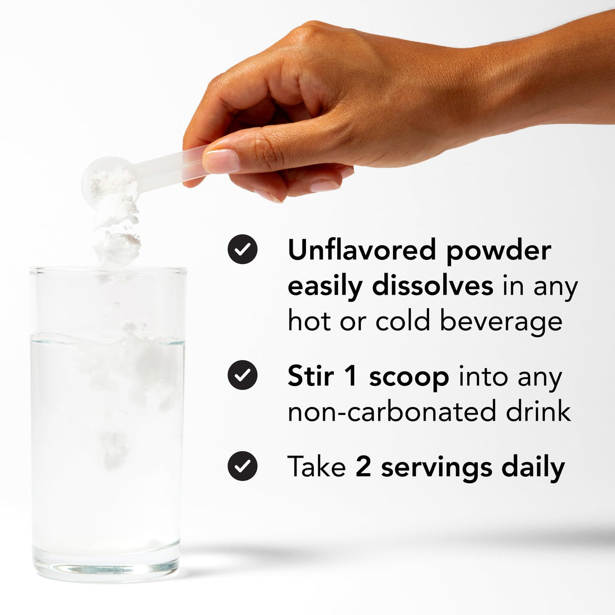 Close-up of Theralogix Ovasitol Plus measuring scoop
