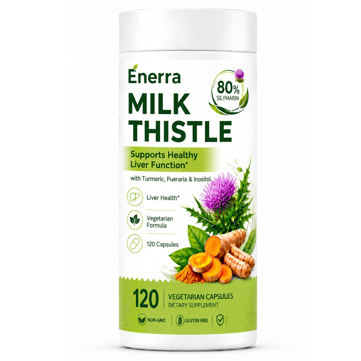 Clover Collagen Enerra Chardon-Marie 120 capsules vue avant