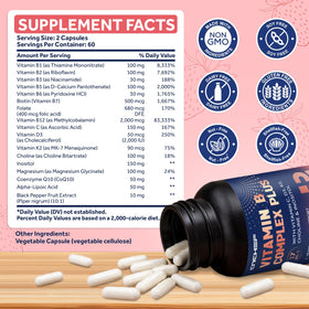 CNCHEF B-Complex 17-en-1 120 capsules étiquette