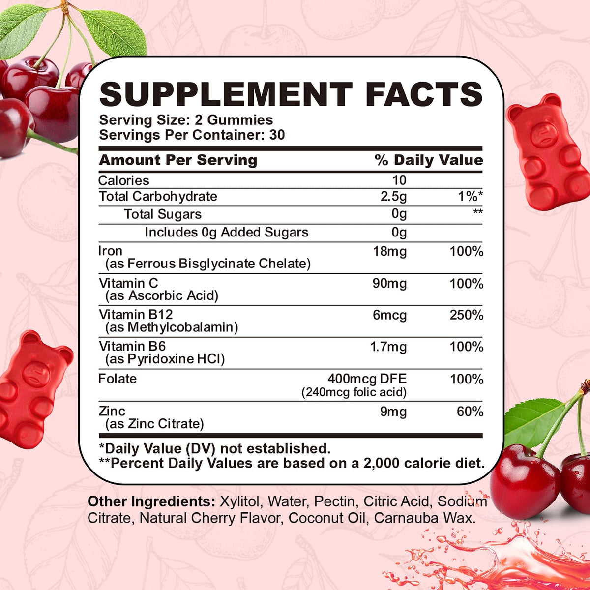 CNCHEF Gummies Fer Cerise dans une main